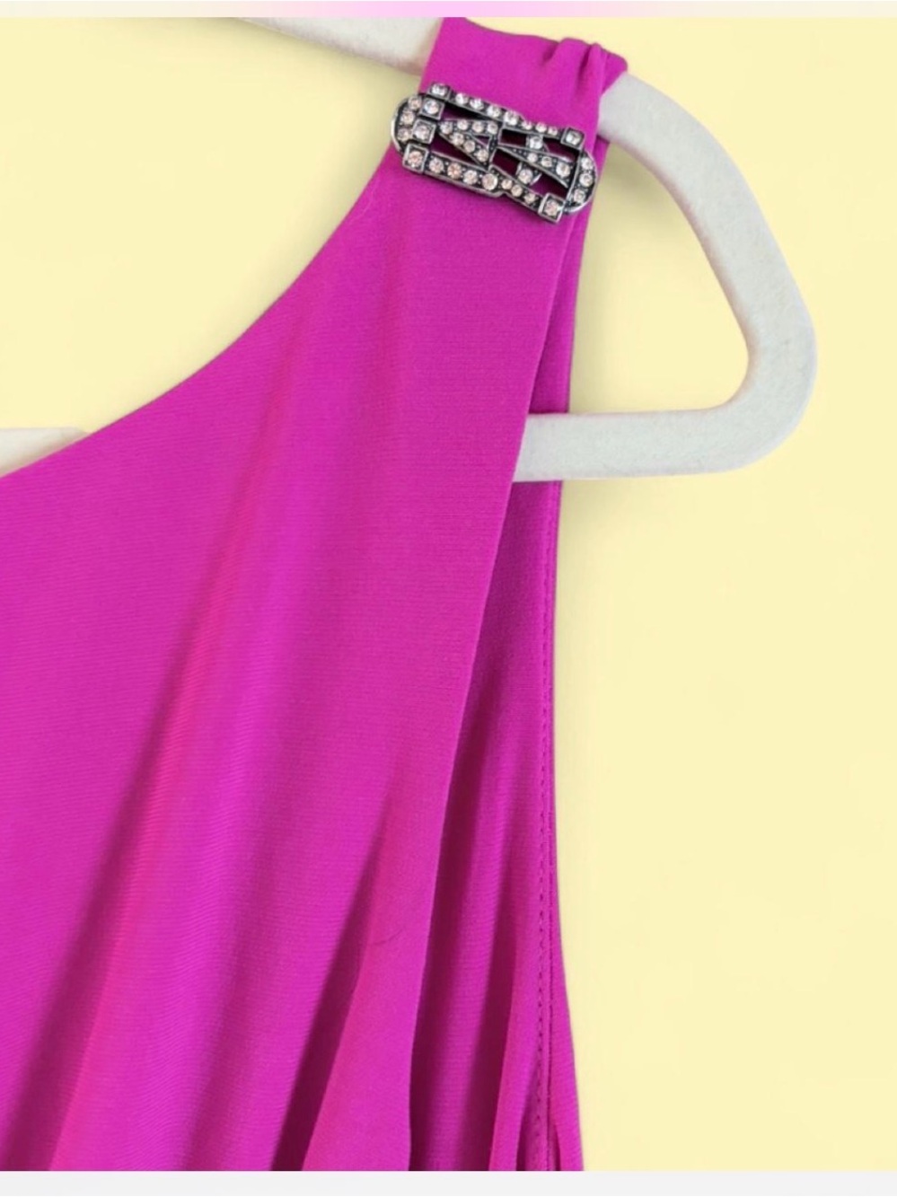 Ralph Lauren Fuchsia Sleeveless Draped Maxi Dress - Picture 4 of 6